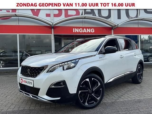 Wit Gebruikt 2020 Peugeot 5008 GT-line MPV | € 14.950 (Super prijs) - Afbeelding 1/4