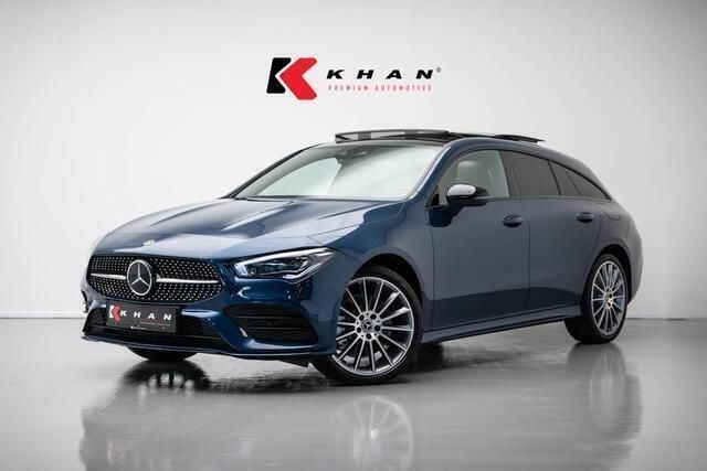 Blauw Gebruikt 2021 Mercedes CLA250 AMG line Sedan | € 32.950 (Eerlijke prijs) - Afbeelding 1/4