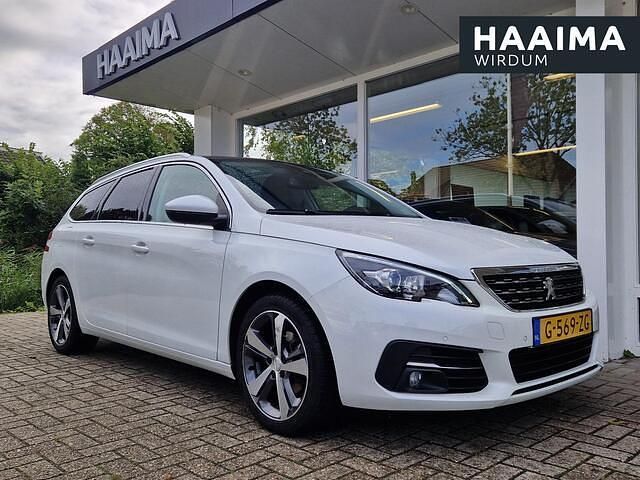 Wit Gebruikt 2020 Peugeot 308 SW Premium Stationwagen | € 12.950 - Afbeelding 1/4