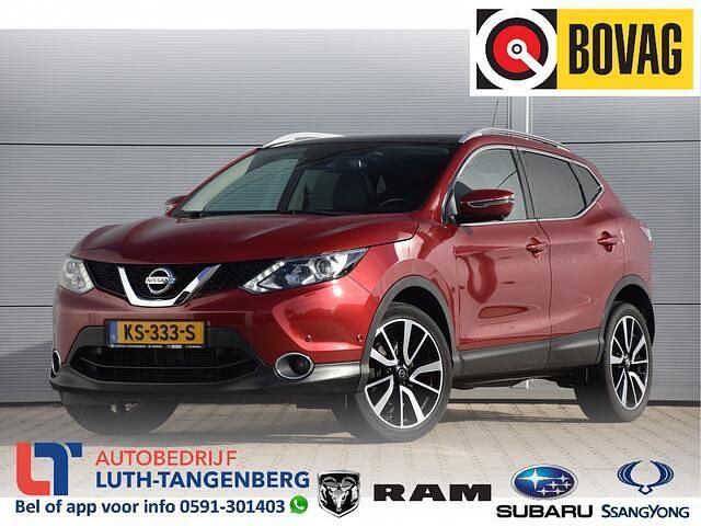 Rood Gebruikt 2016 Nissan Qashqai Tekna SUV | € 14.950 (Eerlijke prijs) - Afbeelding 1/4
