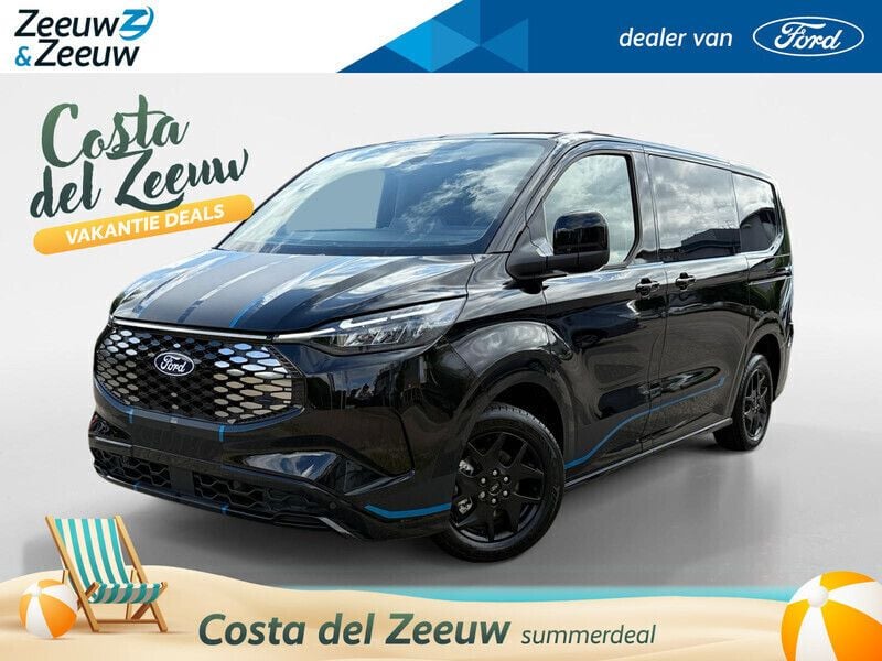 Zwart Nieuw 2025 Ford E-Transit Sport Van | € 51.688 (Super prijs) - Afbeelding 1/4