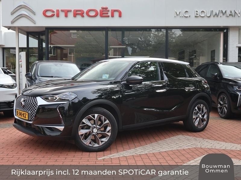 Zwart Gebruikt 2020 DS Automobiles DS3 Crossback E-Tense SUV | € 18.950 (Iets duurder) - Afbeelding 1/4