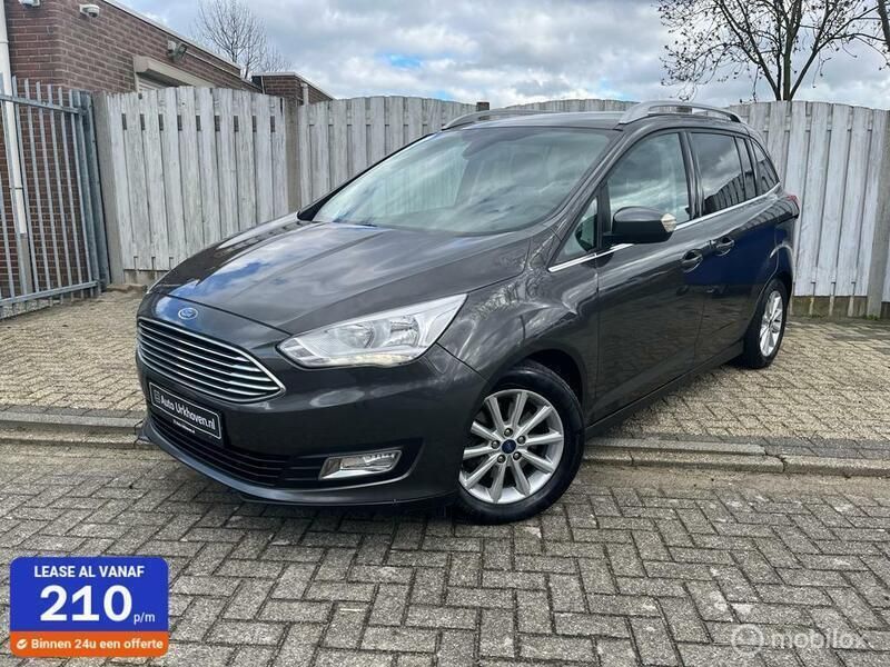 Grijs Gebruikt 2017 Ford Grand C-Max Titanium MPV | € 12.999 (Eerlijke prijs) - Afbeelding 1/4
