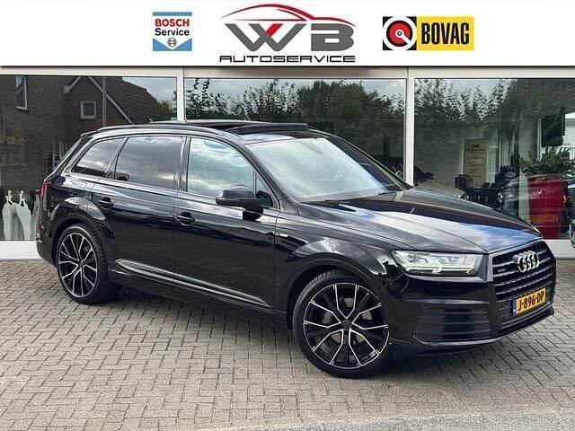 Zwart Gebruikt 2016 Audi Q7 S-Line SUV | € 33.649 (Eerlijke prijs) - Afbeelding 1/4