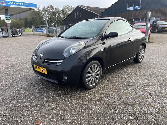 Zwart Occasion 2006 Nissan Micra C+C Tekna+ Cabriolet | € 1.850 - Afbeelding 1/4