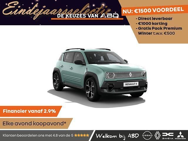 Groen (metallic) Nieuw 2025 Renault R4 Komfort SUV | € 35.890 - Afbeelding 1/4