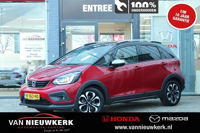 Rood Gebruikt 2020 Honda Jazz Hybrid Hatchback | € 21.945 (Eerlijke prijs) - Afbeelding 1/4