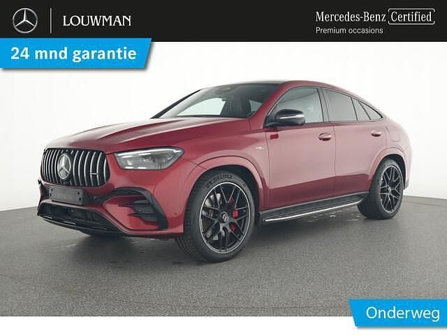 Manufaktur hyacinth red metallic (rood metallic) Gebruikt 2025 Mercedes GLE53 AMG Premium Plus Coupé | € 129.950 - Afbeelding 1/4