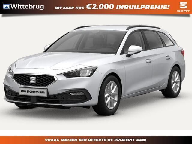 Wit Nieuw 2024 Seat Leon ST FR Stationwagen | € 42.595 (Eerlijke prijs) - Afbeelding 1/4