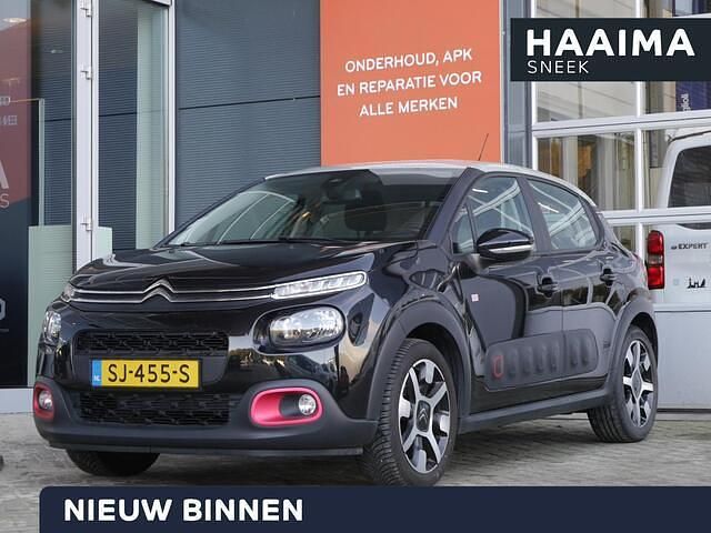 Zwart Gebruikt 2018 Citroën C3 PureTech Hatchback | € 9.950 (Eerlijke prijs) - Afbeelding 1/4