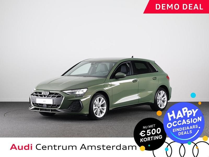 Groen Gebruikt 2025 Audi A3 Sportback Hatchback | € 39.949 (Duur) - Afbeelding 1/3