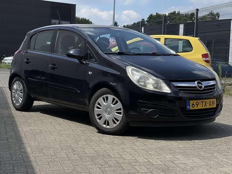 Zwart Gebruikt 2007 Opel Corsa Business Hatchback | € 1.300 (Eerlijke prijs) - Afbeelding 1/4