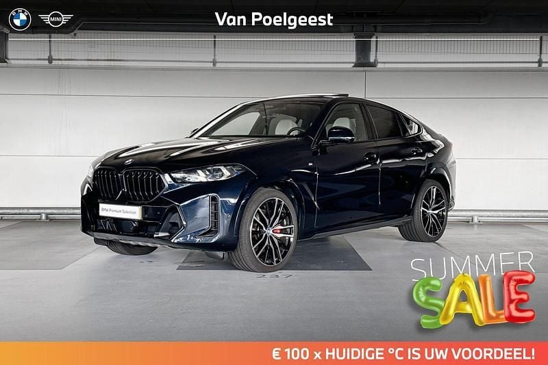 M carbonschwarz Gebruikt 2024 BMW X6 Comfort Edition SUV | € 124.900 - Afbeelding 1/4