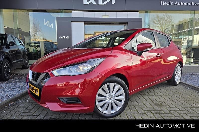 Rood Occasion 2022 Nissan Micra Acenta Hatchback | € 12.745 (Eerlijke prijs) - Afbeelding 1/4