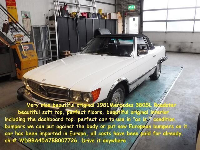 Wit Gebruikt 1981 Mercedes 380 | € 23.850 - Afbeelding 1/4