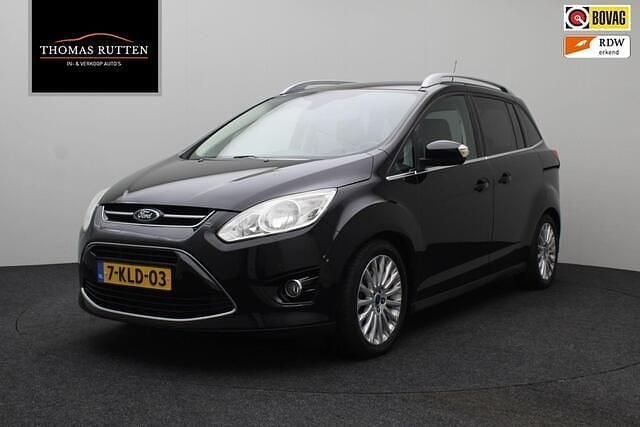 Zwart Gebruikt 2013 Ford Grand C-Max Titanium MPV | € 7.250 (Eerlijke prijs) - Afbeelding 1/4