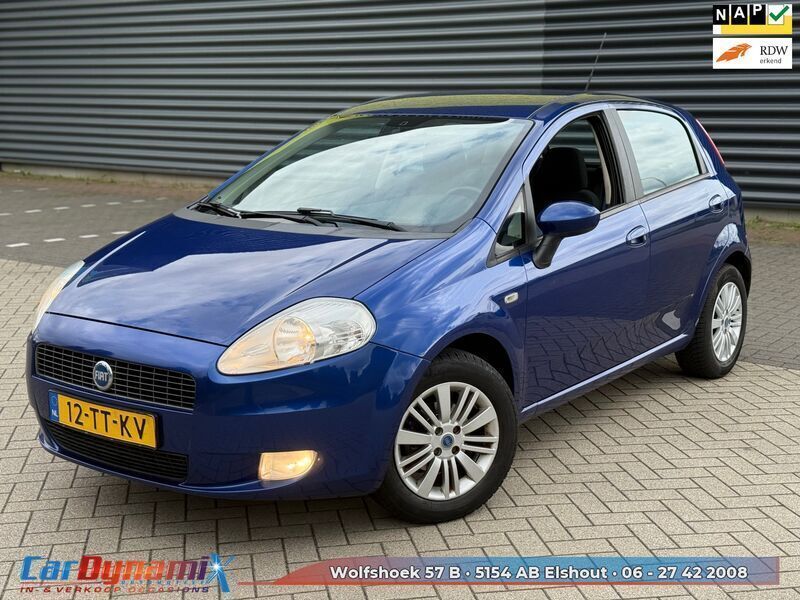 Blauw Gebruikt 2007 Fiat Punto Dynamic Hatchback | € 1.749 (Eerlijke prijs) - Afbeelding 1/4