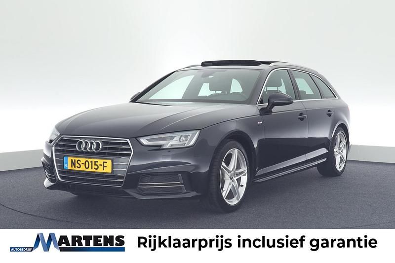 Blauw, metallic lak Occasion 2017 Audi A4 S-Line Stationwagen | € 22.949 (Iets duurder) - Afbeelding 1/4
