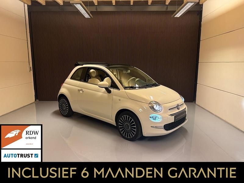 Wit (parellak) Occasion 2017 Fiat 500C Lounge Cabriolet | € 9.950 (Eerlijke prijs) - Afbeelding 1/4