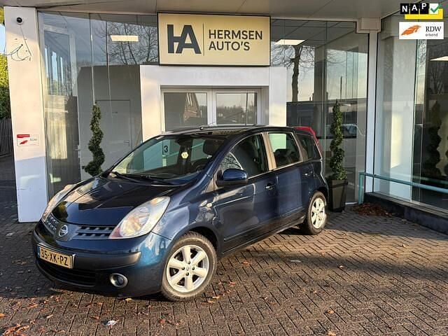 Blauw (metallic) Occasion 2007 Nissan Note Acenta MPV | € 1.950 (Eerlijke prijs) - Afbeelding 1/4