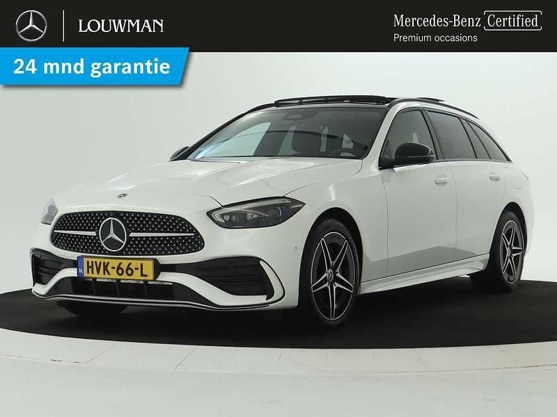 Wit Gebruikt 2024 Mercedes C300e AMG line Stationwagen | € 51.945 (Eerlijke prijs) - Afbeelding 1/4