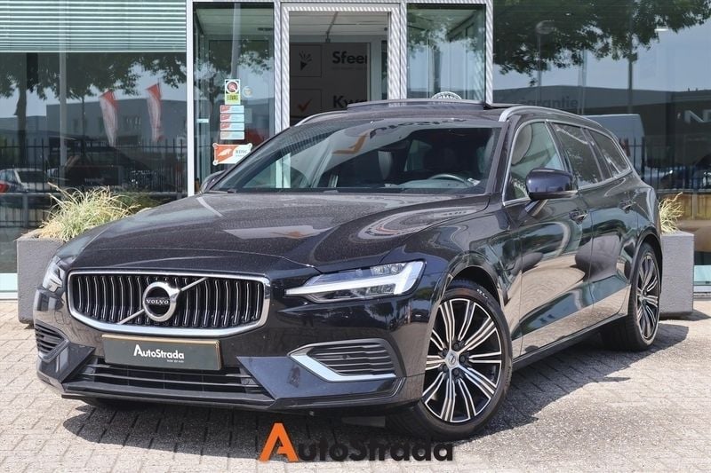 Zwart Gebruikt 2020 Volvo V60 Inscription Stationwagen | € 26.700 (Super prijs) - Afbeelding 1/4