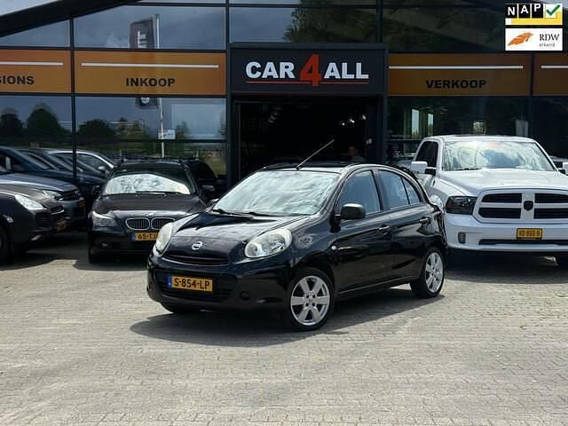Zwart Gebruikt 2011 Nissan Micra Visia Hatchback | € 4.950 (Eerlijke prijs) - Afbeelding 1/4