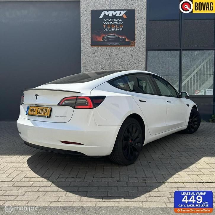 Wit Gebruikt 2022 Tesla Model 3 Long Range AWD Sedan | € 33.890 (Eerlijke prijs) - Afbeelding 1/4