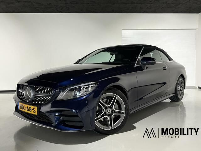 Blauw Gebruikt 2019 Mercedes C200 AMG Cabriolet | € 34.750 (Eerlijke prijs) - Afbeelding 1/4