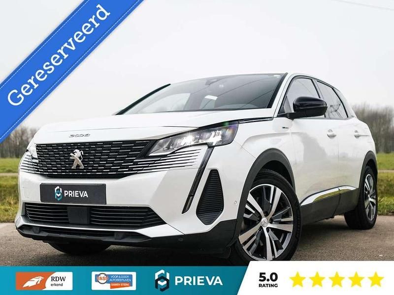 Wit (metallic) Occasion 2022 Peugeot 3008 Allure SUV | € 19.750 (Super prijs) - Afbeelding 1/4