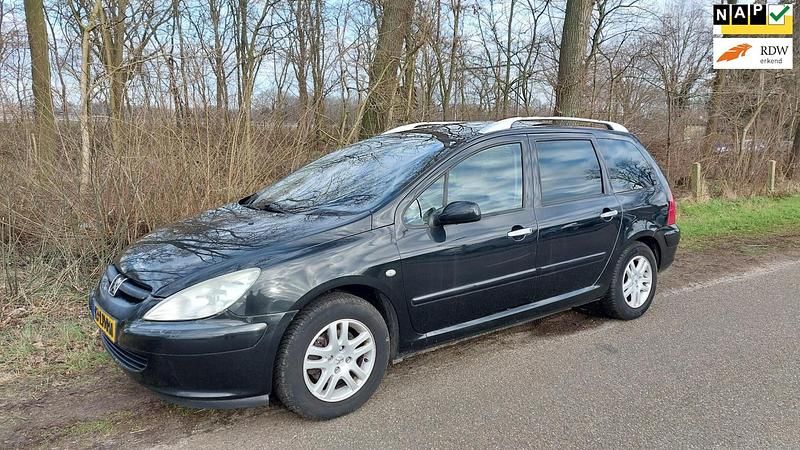 Zwart Gebruikt 2003 Peugeot 307 Stationwagen | € 850 (Iets duurder) - Afbeelding 1/4