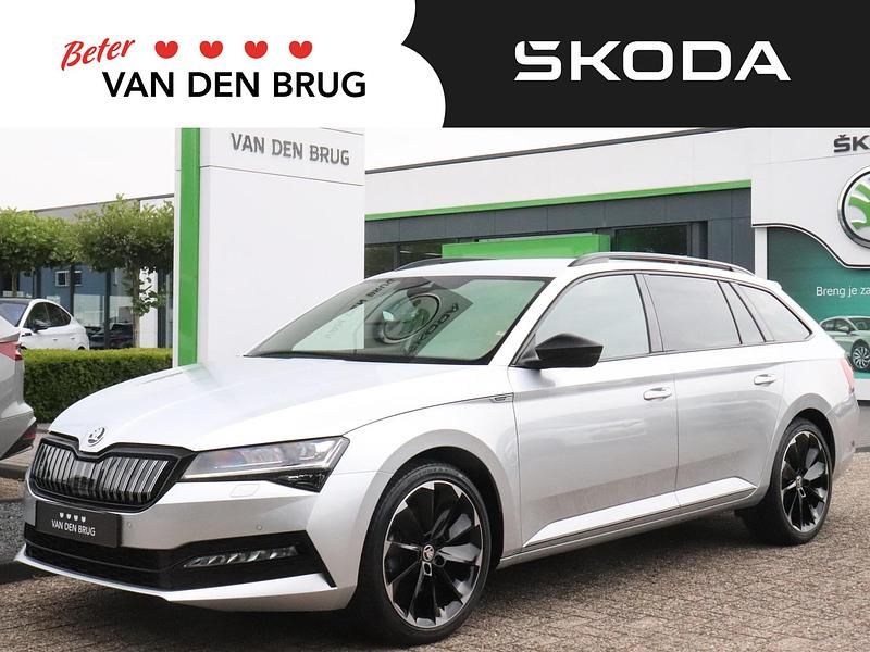 Zilver Gebruikt 2021 Skoda Superb Business Line Stationwagen | € 30.195 (Eerlijke prijs) - Afbeelding 1/4