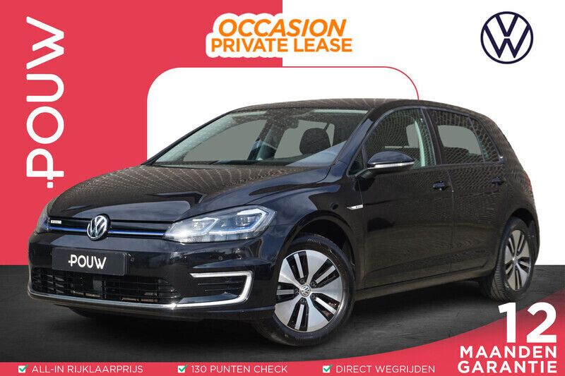 Zwart Gebruikt 2020 VW e-Golf Comfortline Hatchback | € 13.450 (Eerlijke prijs) - Afbeelding 1/4