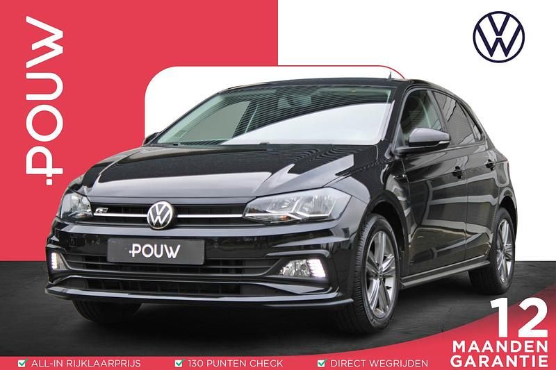 Zwart Occasion 2021 VW Polo R-line Edition Hatchback | € 18.650 (Iets duurder) - Afbeelding 1/4