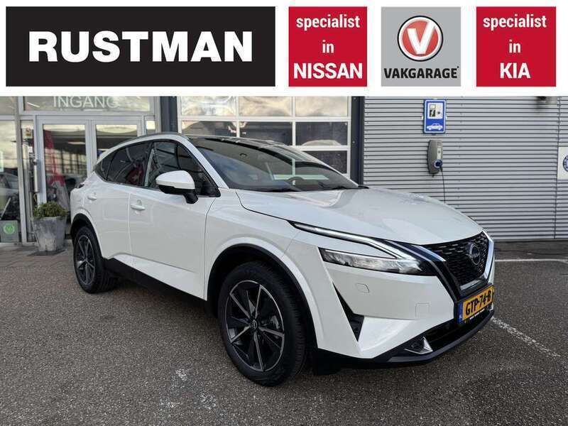 Wit Gebruikt 2022 Nissan Qashqai Tekna+ SUV | € 32.950 (Eerlijke prijs) - Afbeelding 1/4