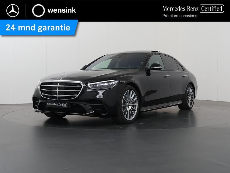 Zwart Gebruikt 2024 Mercedes S580 AMG line Sedan | € 136.850 - Afbeelding 1/4