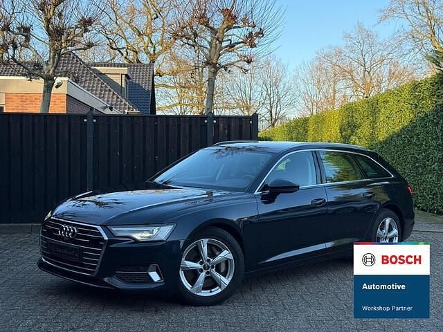 Blauw (metallic) Occasion 2022 Audi A6 Advanced Stationwagen | € 26.990 (Super prijs) - Afbeelding 1/4