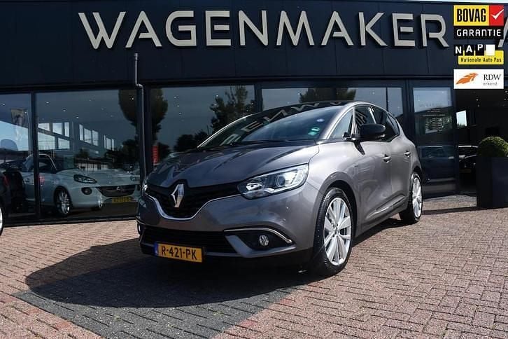 Grijs, metallic lak Occasion 2018 Renault Scénic IV LIMITED MPV | € 10.450 (Super prijs) - Afbeelding 1/4
