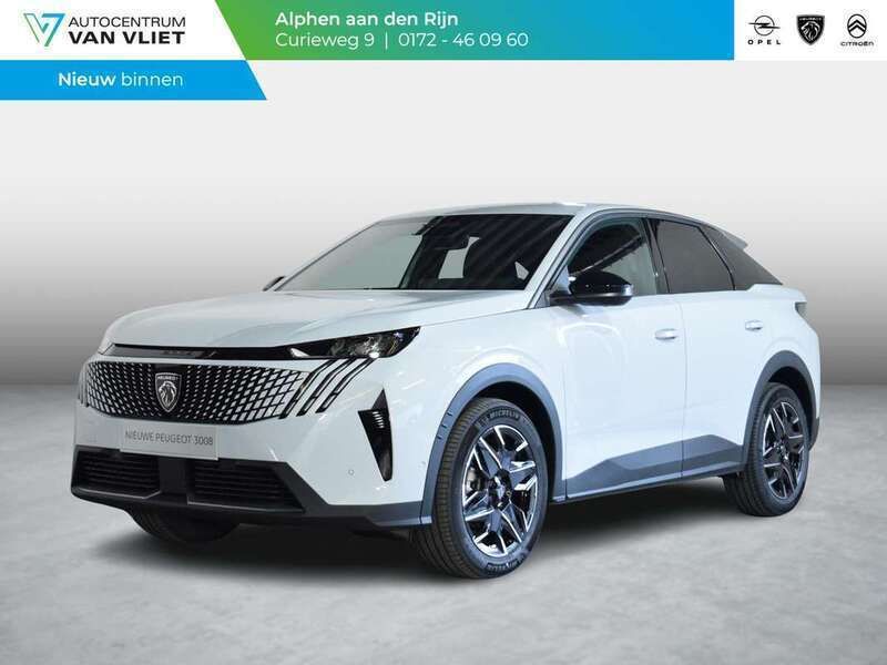 Wit Nieuw 2025 Peugeot 3008 Allure SUV | € 45.214 (Eerlijke prijs) - Afbeelding 1/4