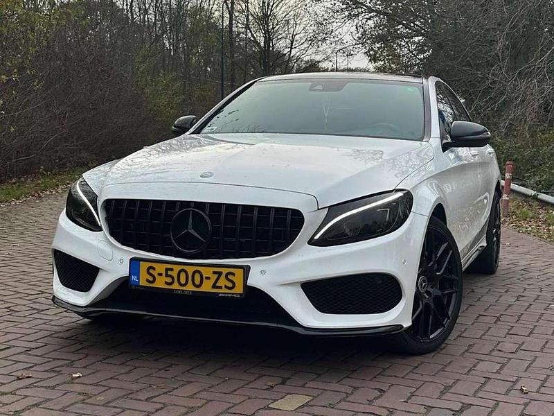 Wit Occasion 2017 Mercedes C200 Sedan | € 19.800 (Super prijs) - Afbeelding 1/4