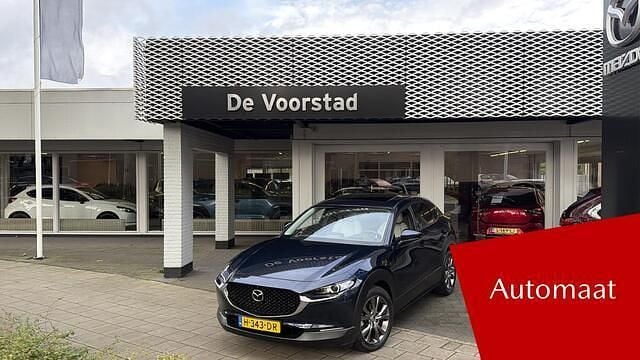 Deep crystal blue (donker blauw) Gebruikt 2020 Mazda CX-30 Luxury SUV | € 24.950 (Goede deal) - Afbeelding 1/4