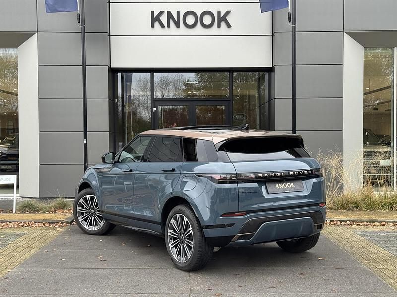 Occasion Land Rover Range Rover evoque Autobiography 309 PK (227 kW) 2023 Tribeca blueultrafabrics™ and kvadrat™ textile seats – ebony SUV