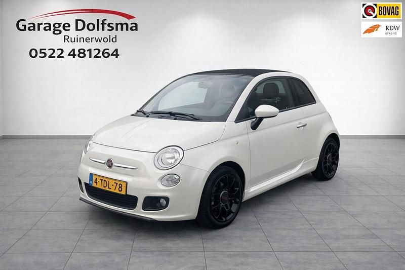 Wit Occasion 2014 Fiat 500C Cabriolet | € 8.750 (Eerlijke prijs) - Afbeelding 1/3