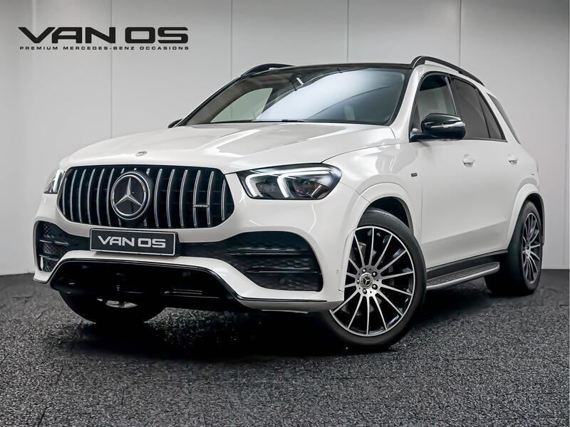 Wit, metallic lak Gebruikt 2021 Mercedes GLE350 AMG line SUV | € 69.995 (Goede deal) - Afbeelding 1/4