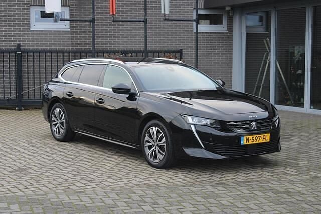 Zwart Gebruikt 2021 Peugeot 508 SW Allure Stationwagen | € 19.999 - Afbeelding 1/4