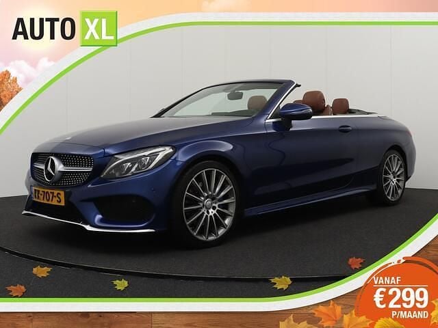 Blauw Gebruikt 2016 Mercedes C180 Ambition Cabriolet | € 23.940 (Eerlijke prijs) - Afbeelding 1/4