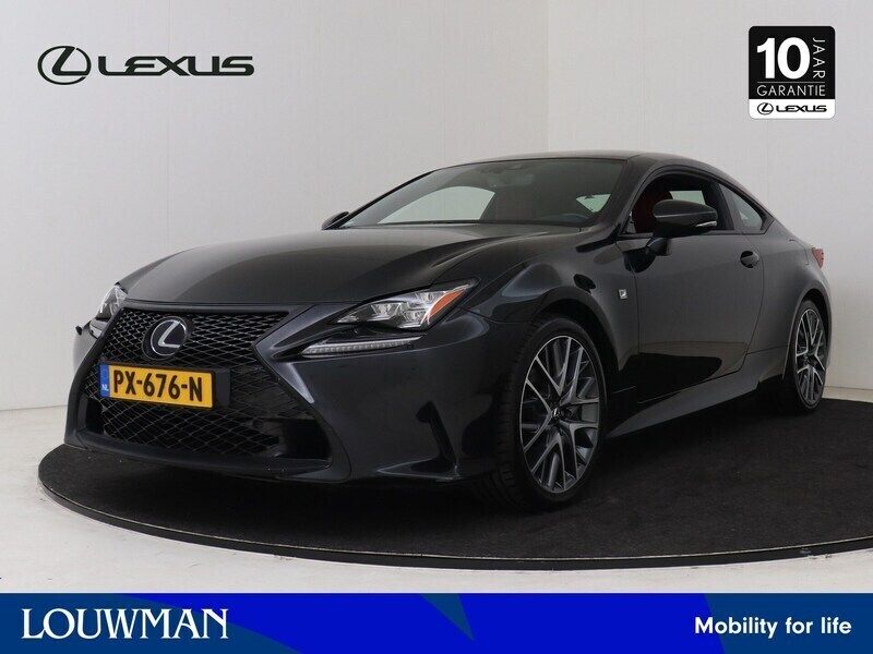 Zwart, metallic lak Gebruikt 2017 Lexus RC300h Sport Line Coupé | € 35.450 (Iets duurder) - Afbeelding 1/3