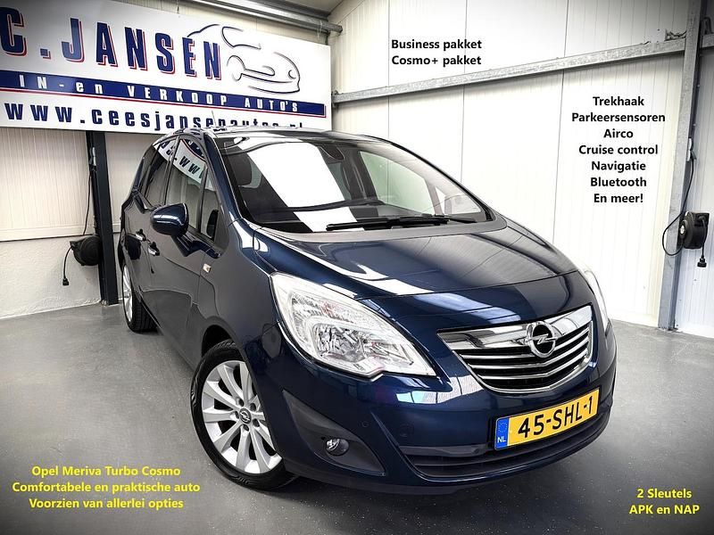 Blauw Gebruikt 2011 Opel Meriva Cosmo MPV | € 5.399 (Eerlijke prijs) - Afbeelding 1/4