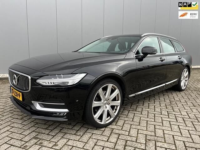 Zwart Gebruikt 2016 Volvo V90 Inscription Stationwagen | € 16.900 (Super prijs) - Afbeelding 1/4