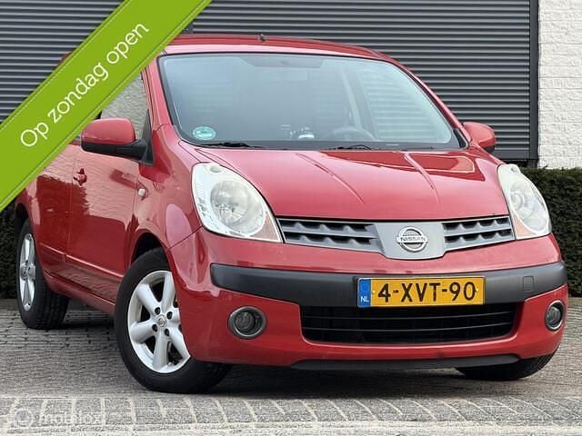 Rood Gebruikt 2007 Nissan Note Pure MPV | € 1.599 (Eerlijke prijs) - Afbeelding 1/4